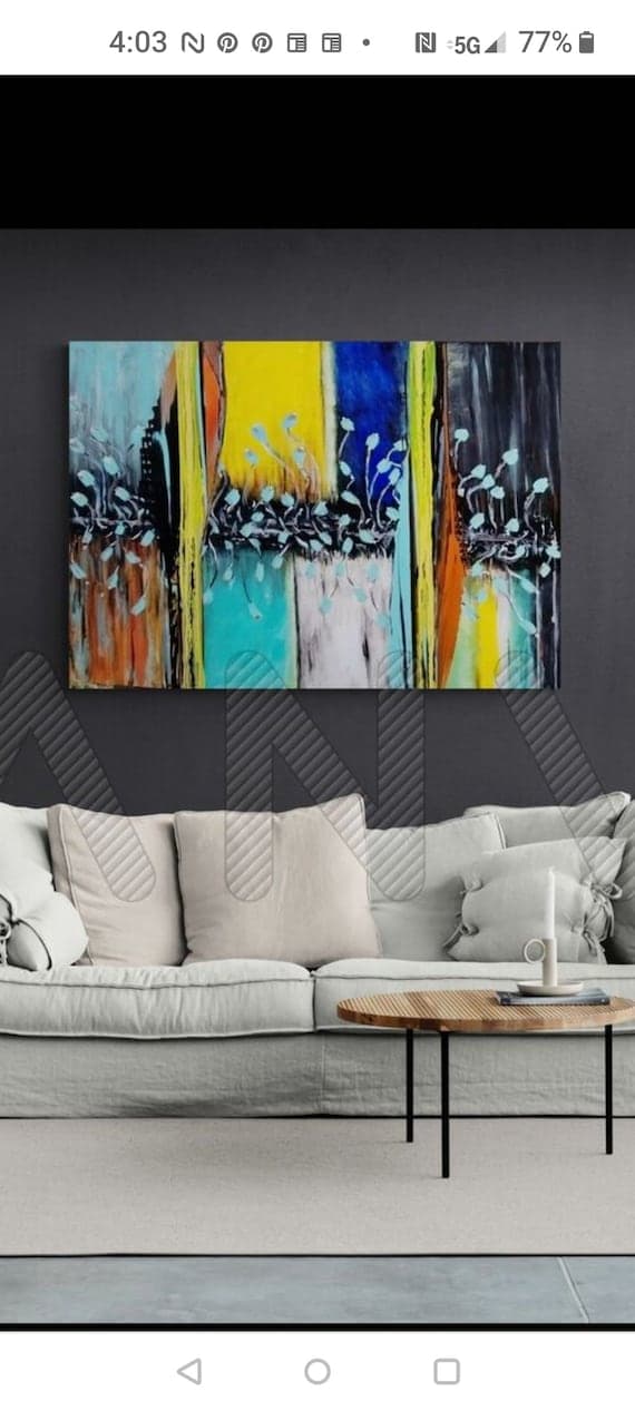 Abstract Acrylic Painting by Petronella Greer