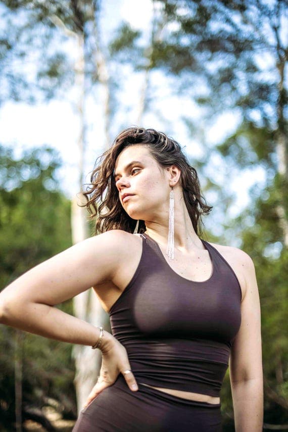 Eco Friendly Boho Tank: Organic Cotton Festival Top, Bamboo Hippie Clothing
