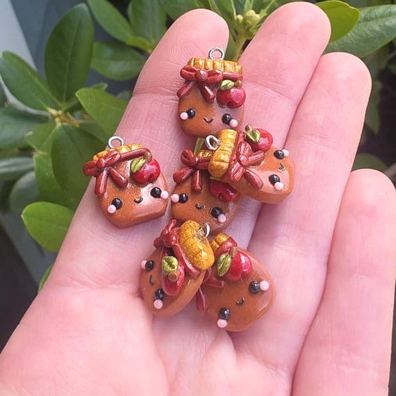Apple Butter Polymer Clay Charm
