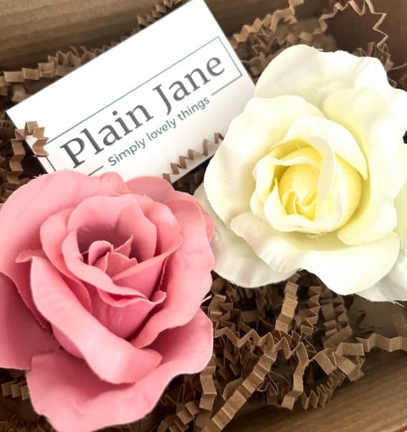 Handmade Floral Hair Clip with Alligator Clasp