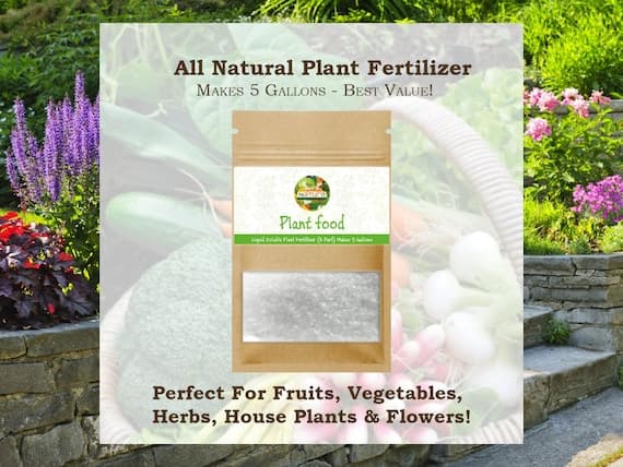 Plant Food - Liquid Soluble & All Natural - Grow Your Own Abundance Of Food At Home With Our Incredible Plant Food