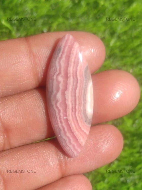Red Rhodochrosite Marquise Cabochon