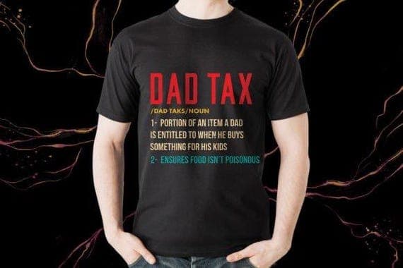 DTF Transfer Dad Tax Design