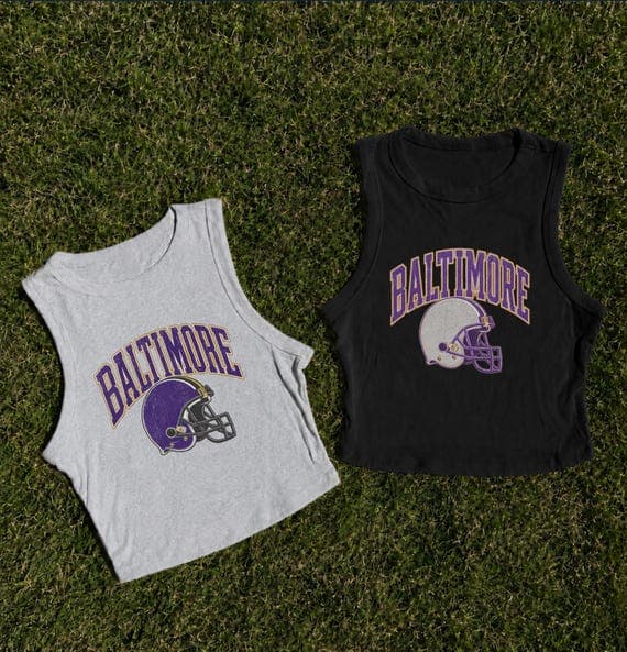 Baltimore Football Vintage Inspired Tank | Women's Tank Top | Baltimore Maryland Gifts for Her