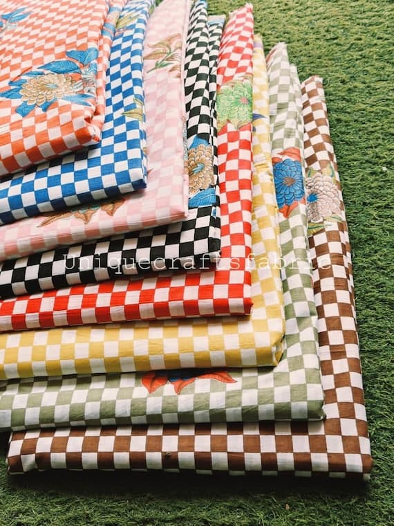 Floral Cotton Fabric for Crafting and Home Decor