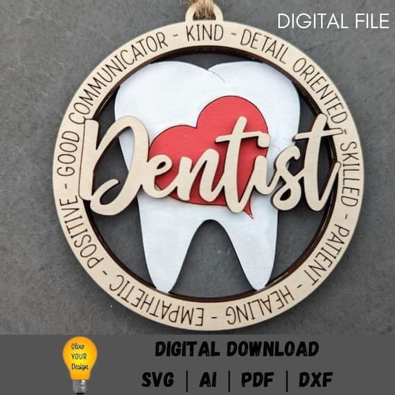 Dental Profession Ornament SVG File