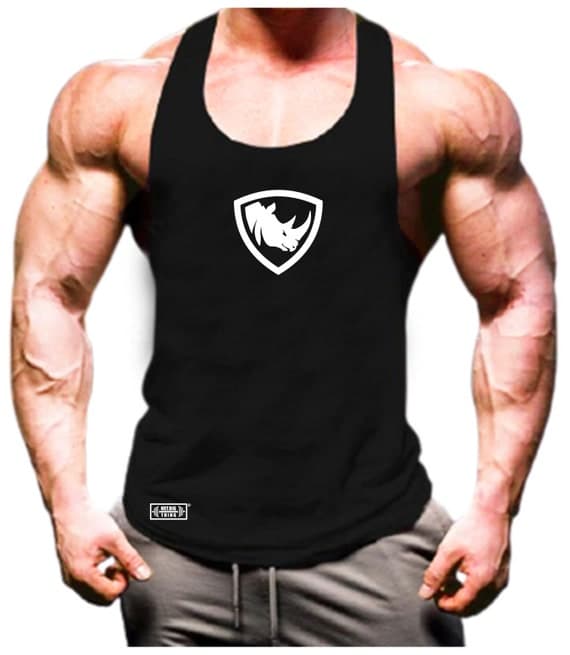 Rhino Vest Gym Clothing Bodybuilding Training Workout Exercise Lifting Boxing Fitness Gymwear Athletic MMA Monster Beast Men Tank Top