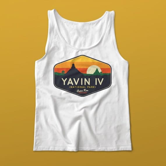 Star Wars Tank Top, Yavin IV Tank Top, Unisex Tank Top, Star Wars Tee, Yavin Planet Tank, Star Wars Sleeveless, Disney Tank Top, Geeky Shirt