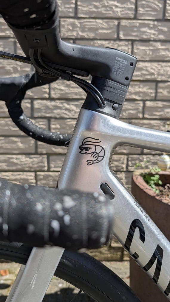 Aero Shrimp Bicycle Sticker