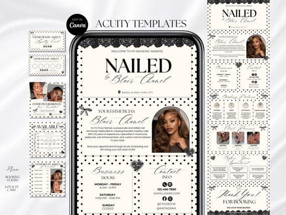 Acuity Scheduling Template for Canva