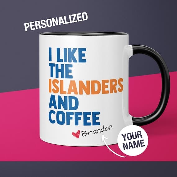 Personalized New York Islanders Ceramic Mug