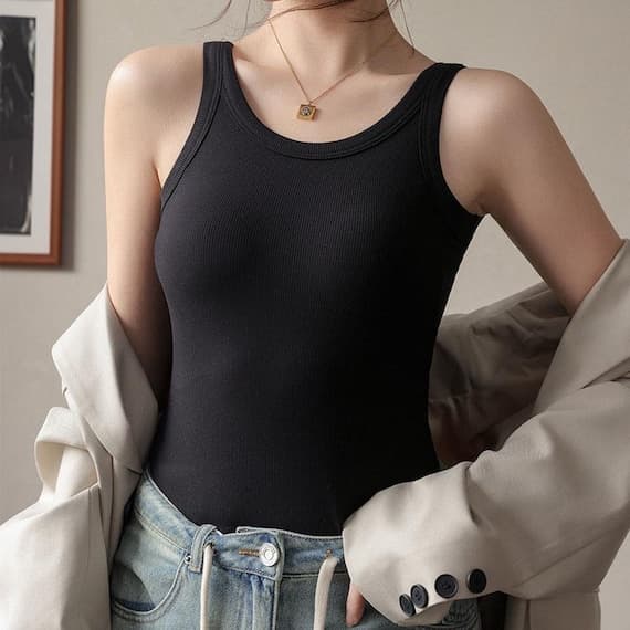 Tank Top with Built in Bra