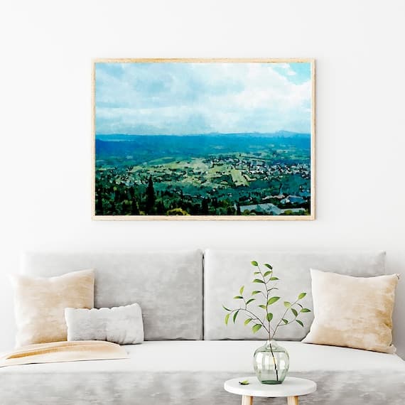 Cortona View Art Print