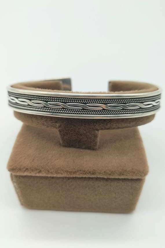 Handmade Sterling Silver Adjustable Cuff Bracelet