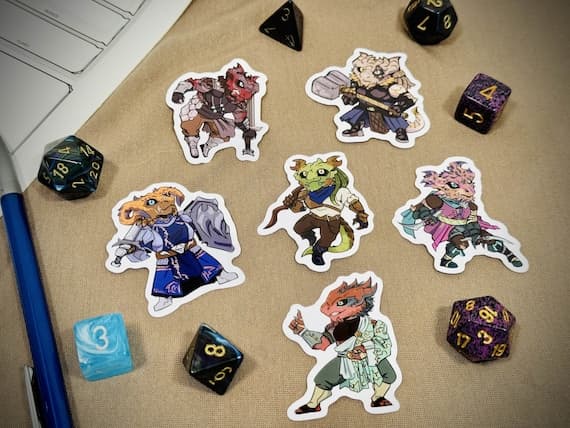Dragonborn Digital Sticker Set