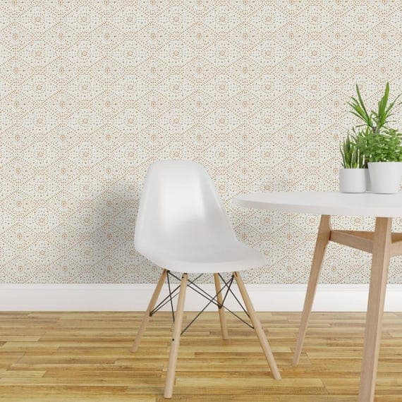 Mudcloth Farmhouse Removable Peel and Stick Wallpaper