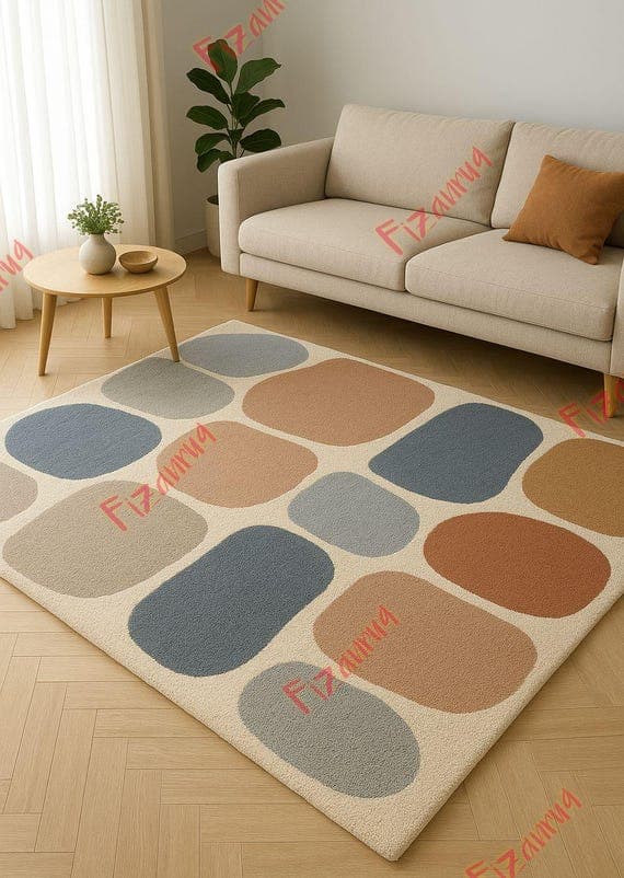 Hand Tufted Modern Geometric Area Rug