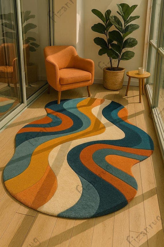 Hand Tufted Abstract Area Rug