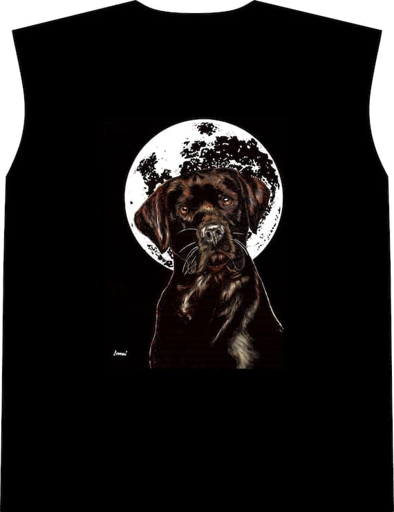 Compression Tank Top Chocolate Labrador Shirt Graphic Animal Tee Athletic Wear Black Sleeveless Workout Clothing Men Gift Running Apparel