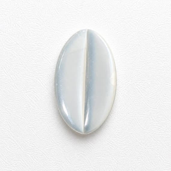 Natural White Moonstone Pear Shape Cabochon Pair
