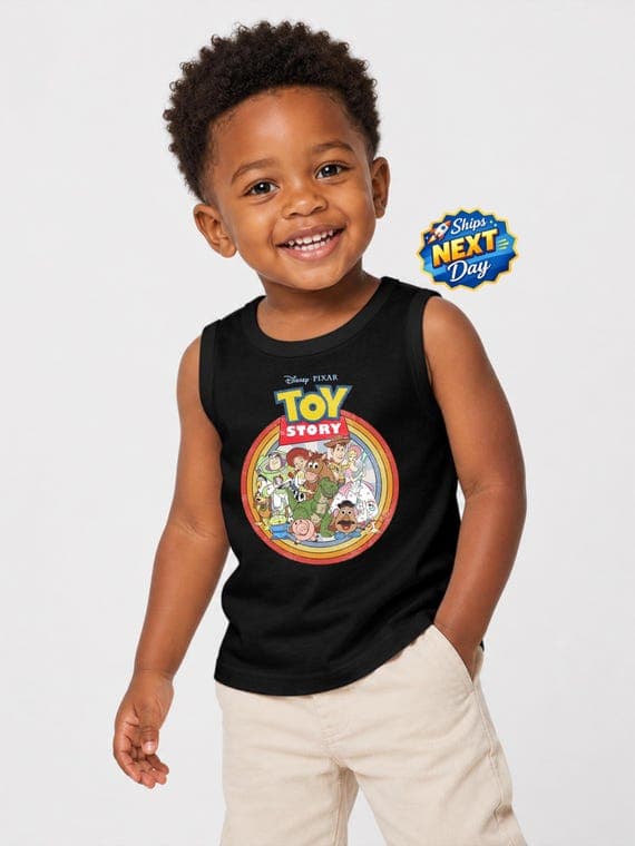 Retro Toy Story Tank Top Disney Toy Story Toddler Tank Top Unisex Disney Shirt Disneyworld Baby Tee Pixar Buzz Jessie Woody Shirts