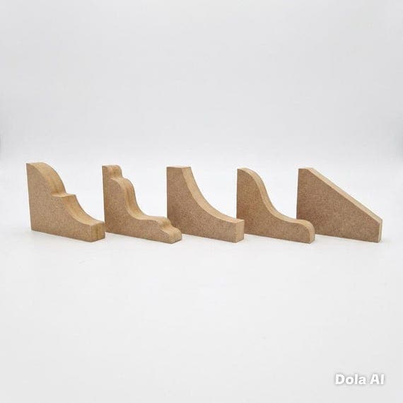 Medium Size Unpainted MDF Corbels