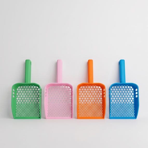 Cat Litter Scoop | Honeycomb Design | 2 Sizes | Litter Box Scoop | Cat Mom Gift | Choose Color