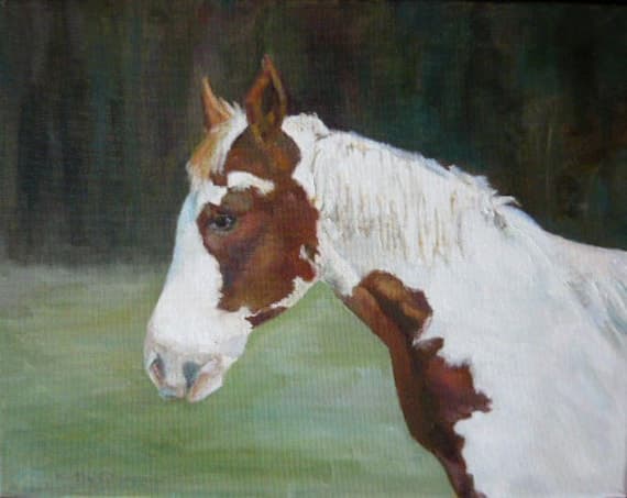 Oil painting on canvas: Trail Paint 1