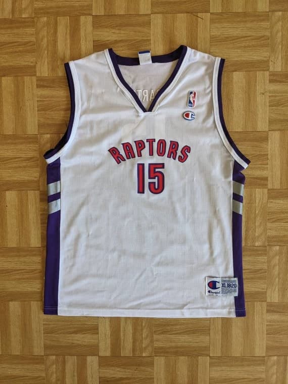 Vintage Vince Carter Toronto Raptors Champion Jersey Youth XL 18-20 fits Adult Small/Medium
