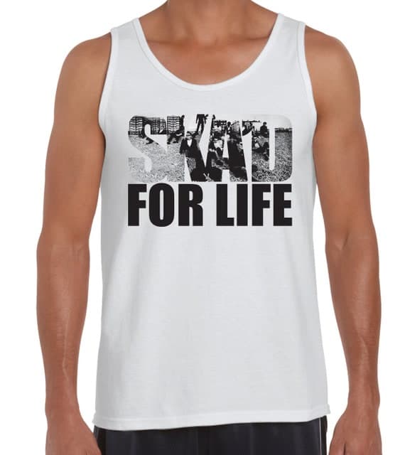 Ska'd For Life Men's Vest Tank Top - Skinhead Jamaica Reggae OiOi Ska
