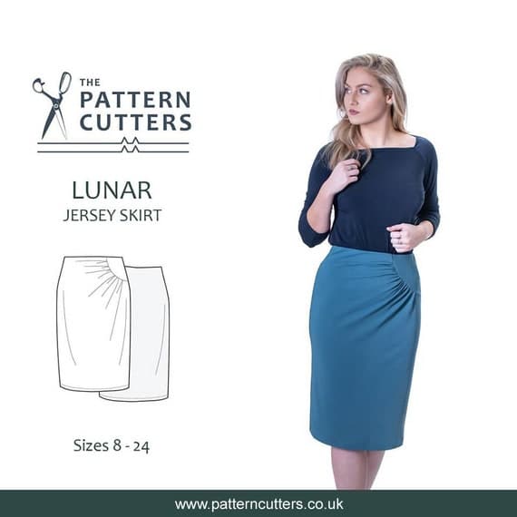 Lunar Jersey Skirt PDF Pattern
