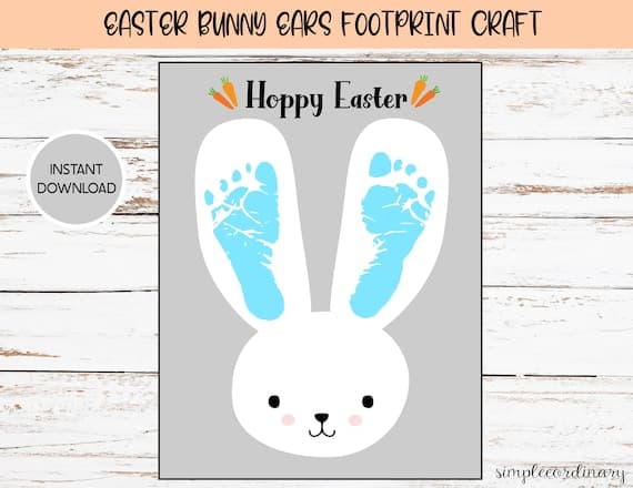 Easter Bunny Ears Printable Craft Template