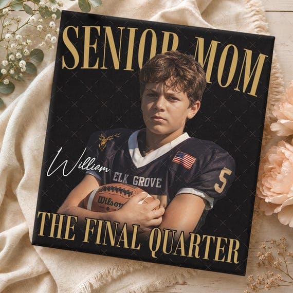 Personalized Senior Football PNG Design