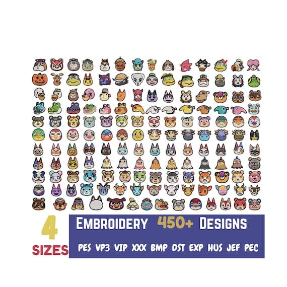 Cartoon Embroidery Design Bundle
