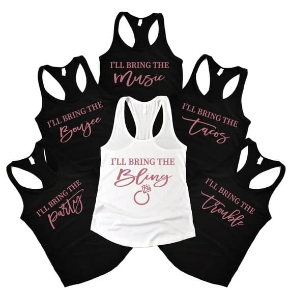 Girls Trip Shirts, Bachelorette Party Tanks, Custom Party Tees