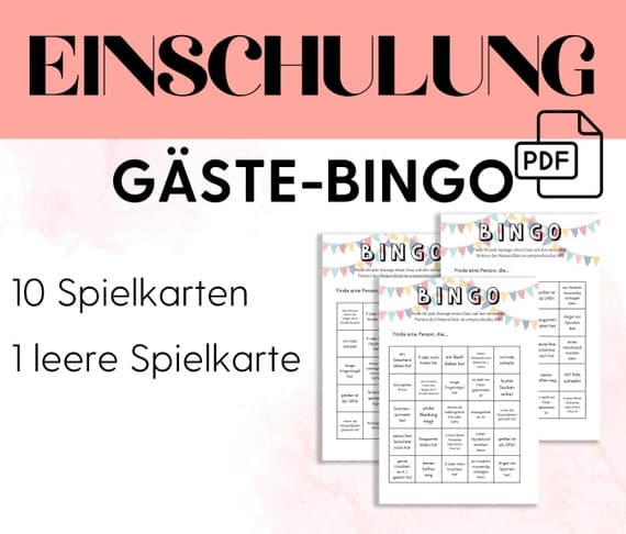 Printable school-start bingo game