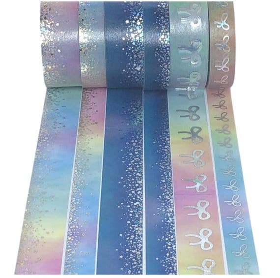Washi Tape Sample Set in Rainbow and Aurora
