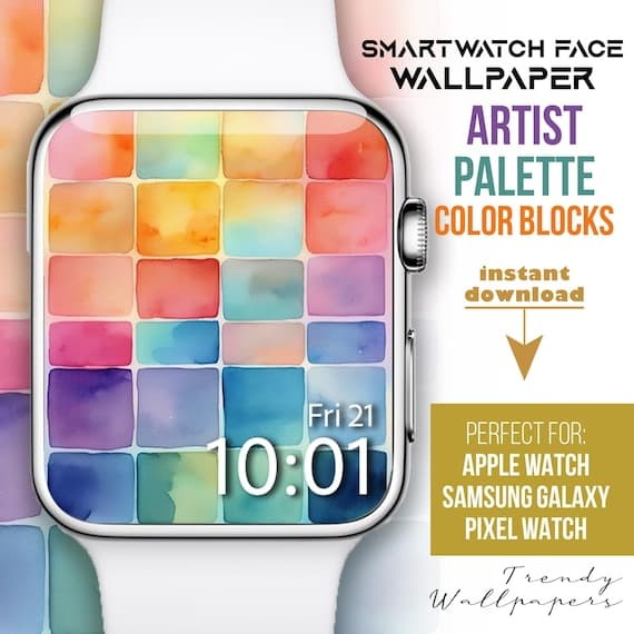 Watercolor Palette Apple Watch Face