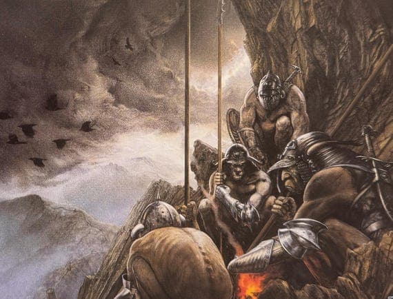 1994 Tolkien Uruk-Hai Print by John Howe