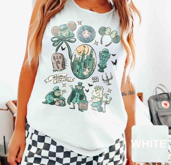 Comfort Colors Tank Top Haunted Mansion Halloween, Disney Tank Top, Walt Disney World Tank Top, Trick Or Treat Tank Top,Women Tank Top