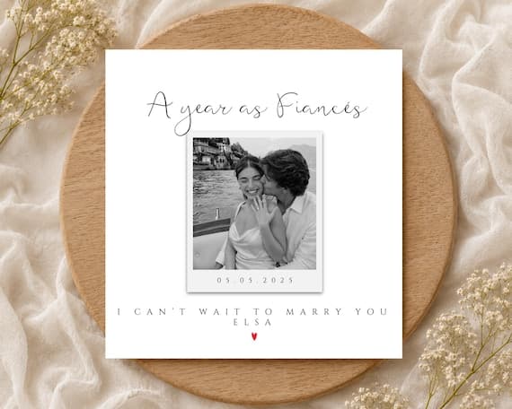 Personalized First Anniversary Card