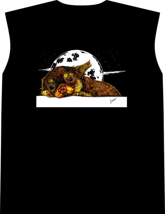 Compression Tank Top Chihuahua Shirt Graphic Animal Tee Dog Athletic Wear Black Sleeveless Workout Clothing Men Gift Running Apparel