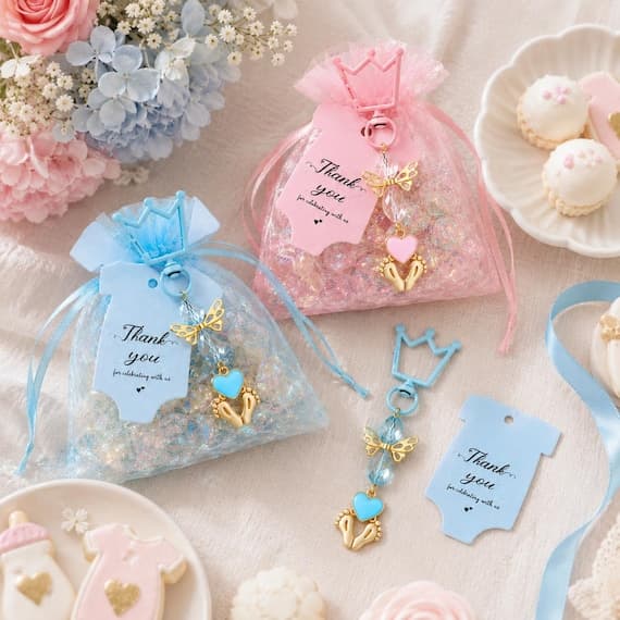 Crown Crystal Keychain Favors