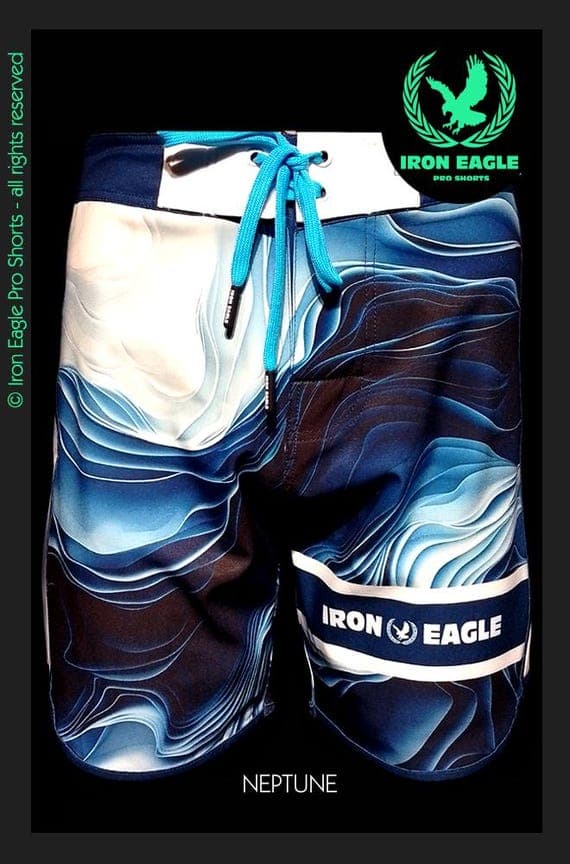 Iron Eagle Men's Physique Shorts - Neptune