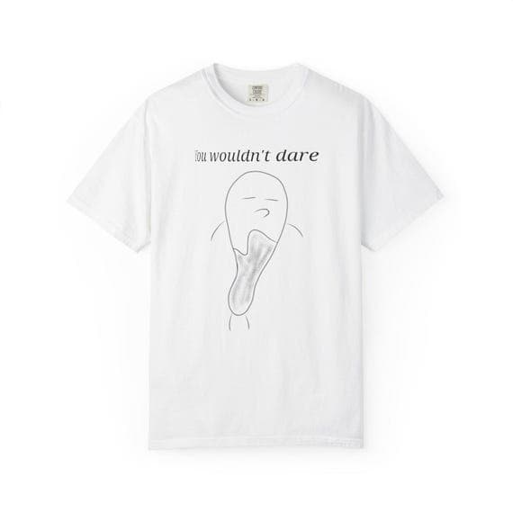 Sarcastic Minimalist Line Art T-Shirt