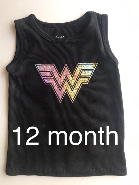 Toddlers Wonder Woman Tank 12m